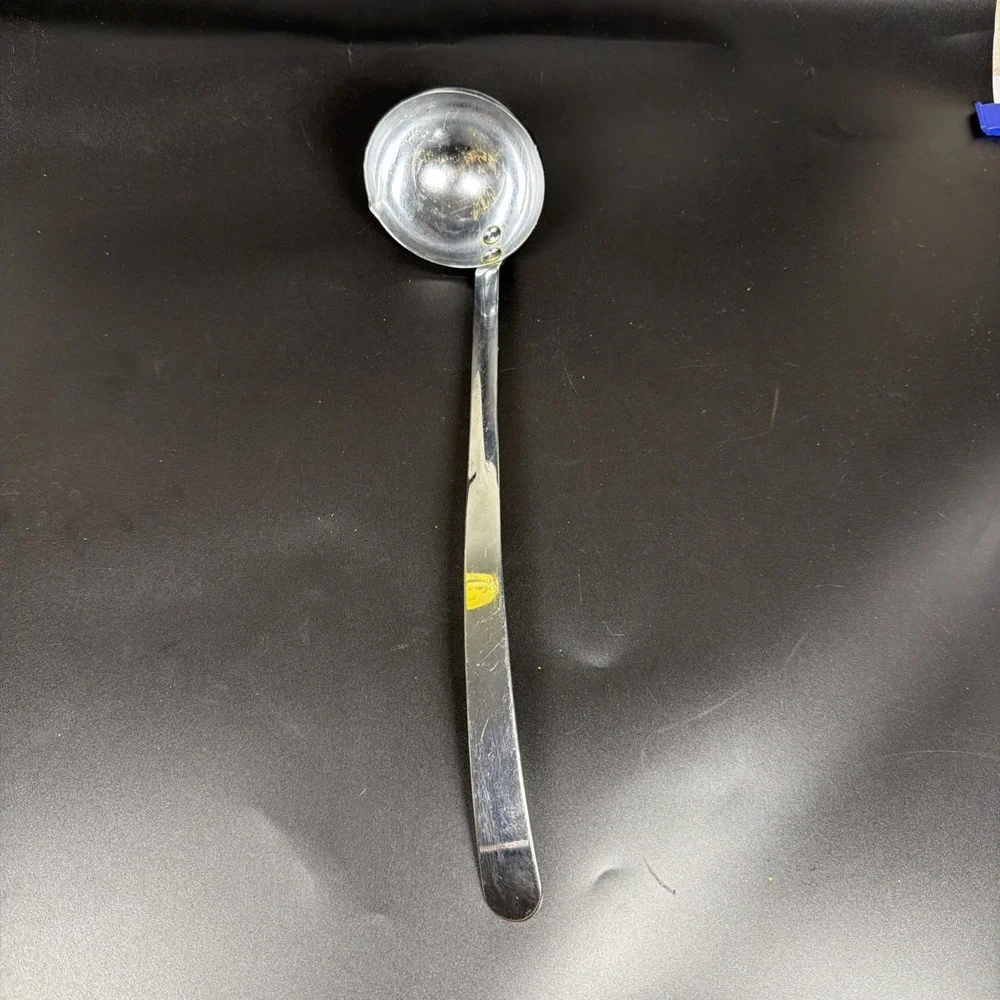 Vintage Irvin Ware Chrome Soup Ladle Dipper Spoon with Pour Spout USA 12